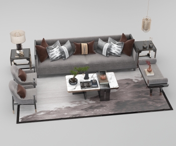 New Chinese Style Sofa Combination-ID:511326075