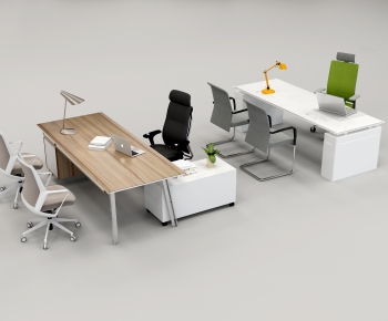 Modern Office Desk And Chair-ID:615530978