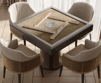 Modern Mahjong Tables And Chairs-ID:237036941