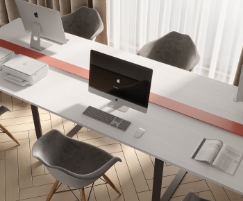 Modern Office Desk And Chair-ID:304209954