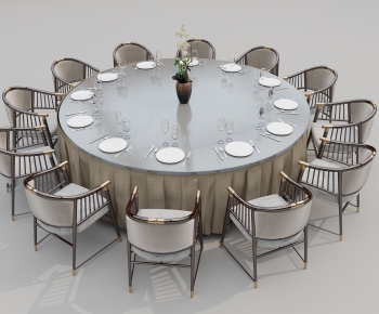 New Chinese Style Dining Table And Chairs-ID:808959069