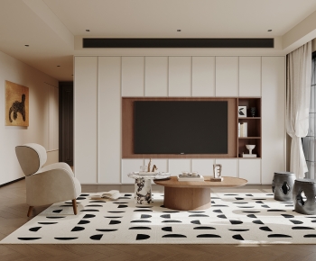 Wabi-sabi Style A Living Room-ID:214847092