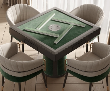 Modern Mahjong Tables And Chairs-ID:106844903