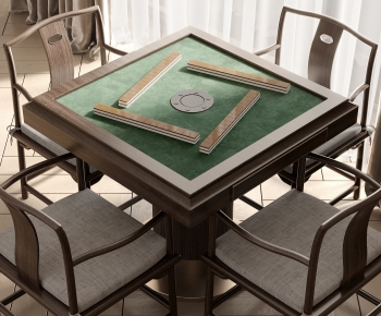 新中式麻将桌椅组合-ID:311239963