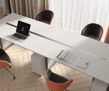 Modern Office Desk And Chair-ID:727164031