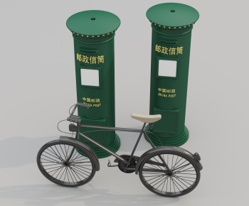 现代邮政信筒复古自行车-ID:783576013