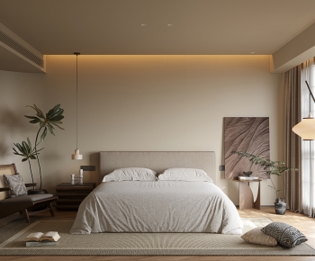 Wabi-sabi Style Bedroom-ID:909353973