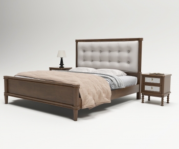 American Style Double Bed-ID:818965918
