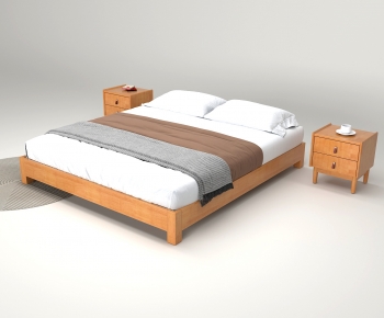 Modern Double Bed-ID:636677981