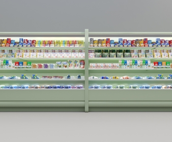 现代超市牛奶冷藏展柜-ID:121641298