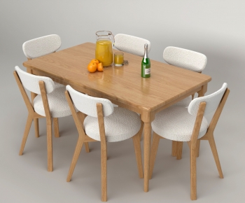 Modern Dining Table And Chairs-ID:951375965