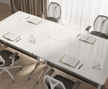 Modern Office Desk And Chair-ID:233861926