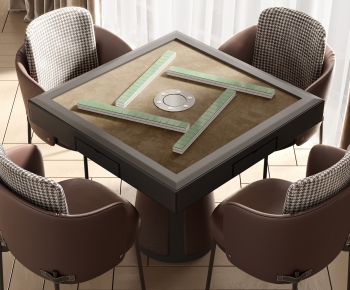 Modern Mahjong Tables And Chairs-ID:724343062