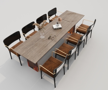 Modern Dining Table And Chairs-ID:655929091