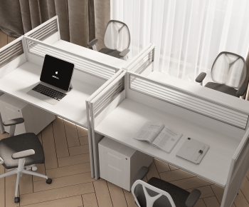 Modern Office Desk And Chair-ID:387964966