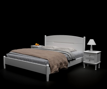 Modern Nordic Style Double Bed-ID:977271081