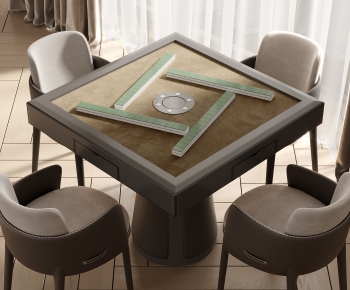 Modern Mahjong Tables And Chairs-ID:352140904