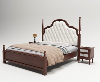 American Style Double Bed-ID:313560965