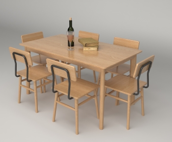 北欧餐桌椅组合-ID:371141917