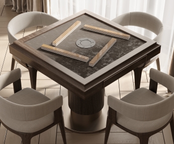 Modern Mahjong Tables And Chairs-ID:527055983