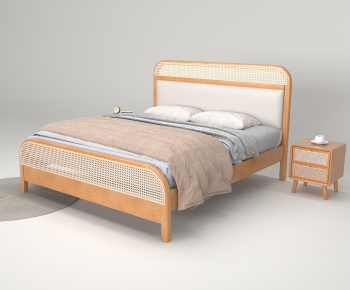 Nordic Style Double Bed-ID:226156951