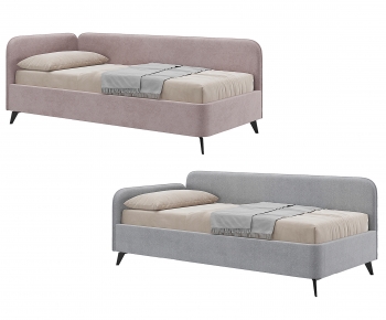 Nordic Style Single Bed-ID:909168969