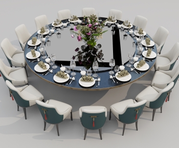 New Chinese Style Dining Table And Chairs-ID:697181942