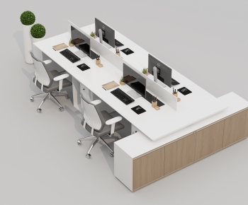 Modern Office Desk And Chair-ID:268358957