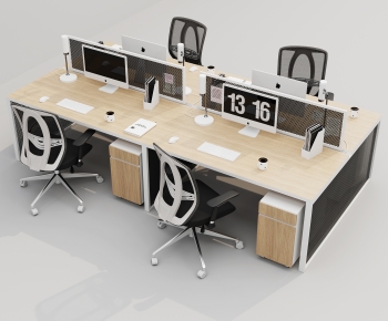 Modern Office Desk And Chair-ID:510990679
