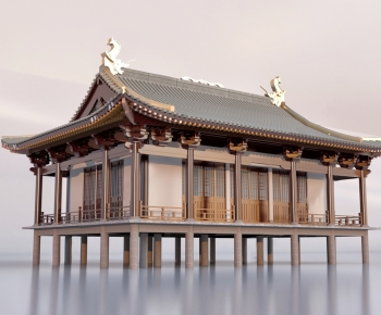 Chinese Style Ancient Architectural Buildings-ID:132437944