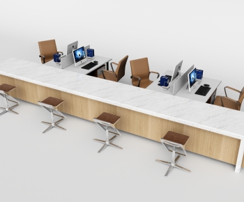 Modern Office Desk And Chair-ID:510818966