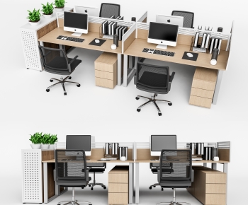 Modern Office Desk And Chair-ID:174848085