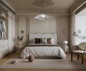 Modern French Style Bedroom-ID:487190011