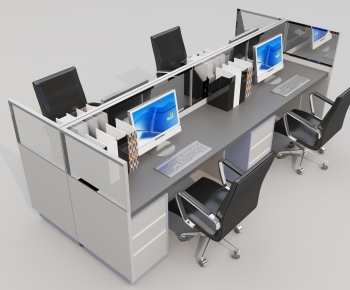 Modern Office Desk And Chair-ID:503766068