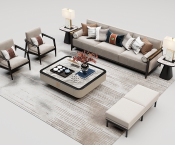 New Chinese Style Sofa Combination-ID:308360108