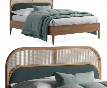 Modern Double Bed-ID:243998057