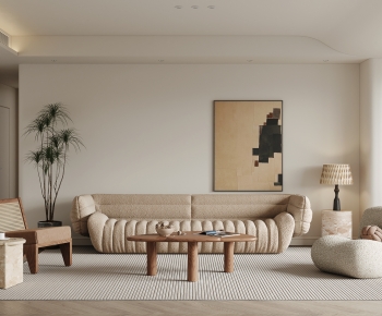Wabi-sabi Style A Living Room-ID:199224954