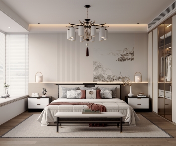 New Chinese Style Bedroom-ID:828696977