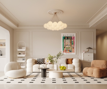 French Style A Living Room-ID:379700791