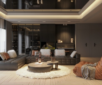 Modern A Living Room-ID:420442102