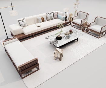 New Chinese Style Sofa Combination-ID:521055947