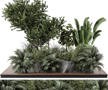 现代灌木绿植3D模型