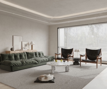 Wabi-sabi Style A Living Room-ID:842649971