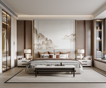 New Chinese Style Bedroom-ID:431845908