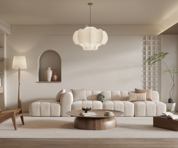 Wabi-sabi Style A Living Room-ID:863226897