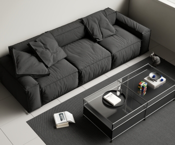 Modern Three-seat Sofa-ID:517158995