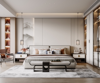 New Chinese Style Bedroom-ID:664077047