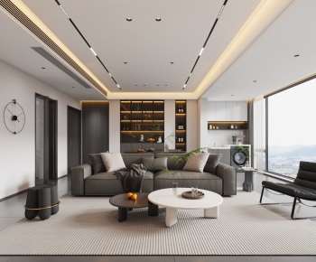 Modern A Living Room-ID:255620512