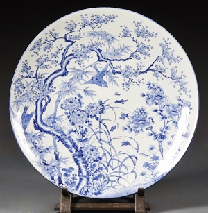 陶瓷器皿盘子青花瓷-ID:226109039