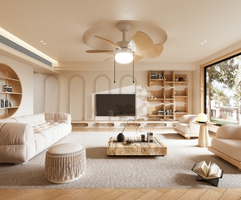 Wabi-sabi Style A Living Room-ID:813767915